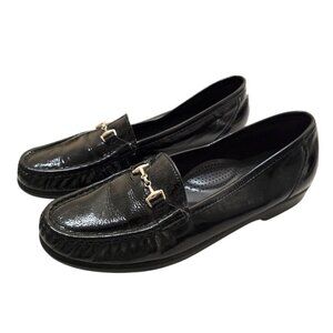 SAS Black Patent Leather Metro Slip On Loafer Sz 8.5